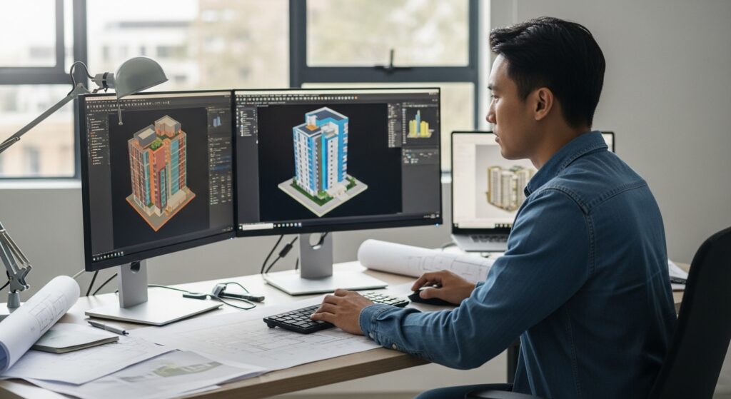Comprehensive BIM services for architecture, engineering, and construction — from 3D modeling to clash detection and coordination