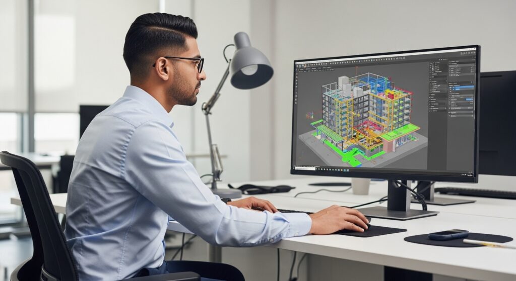 CAD to BIM conversion services transforming 2D drawings into intelligent 3D BIM models with accurate geometry and data